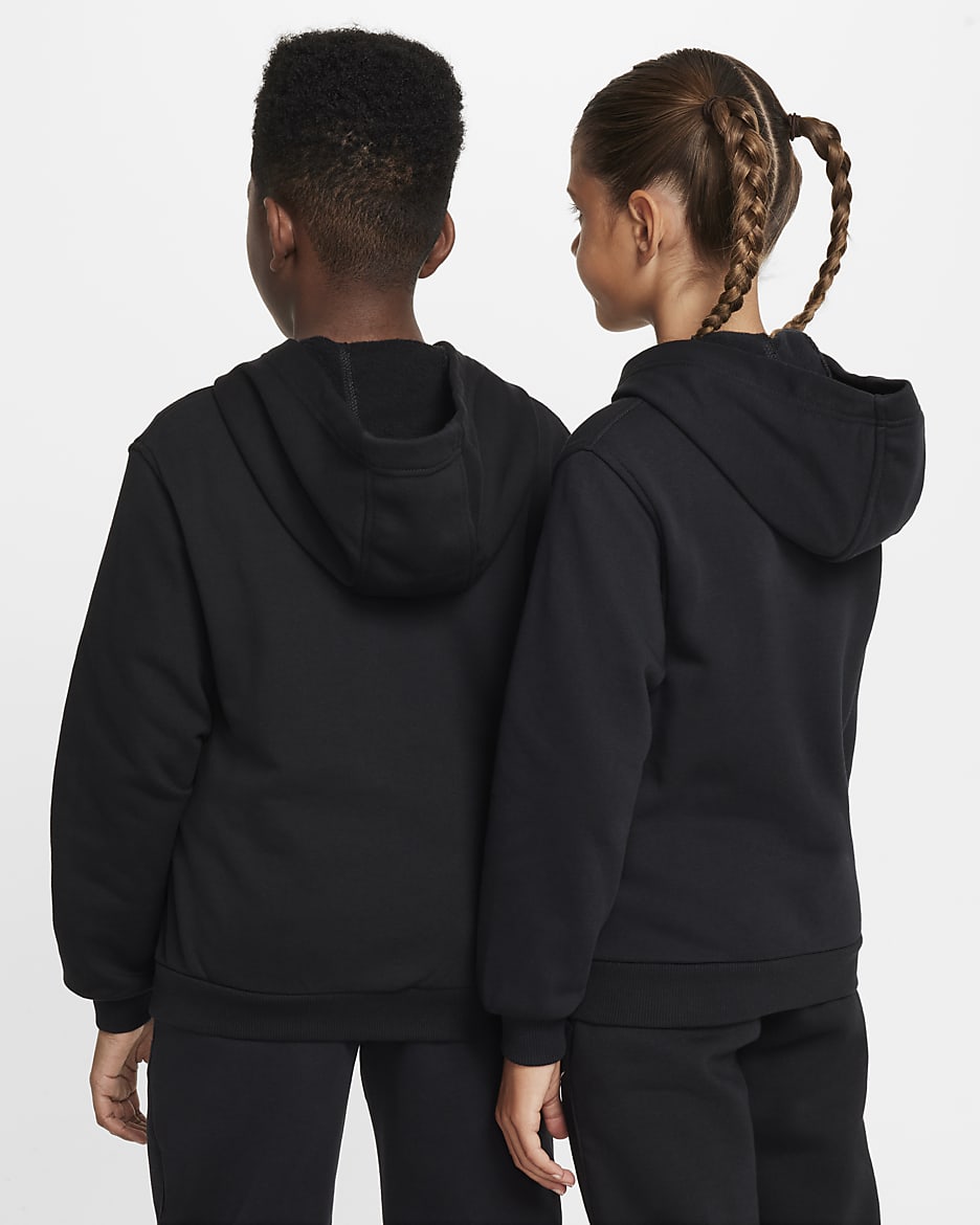 Nike club logo hoodie junior shops